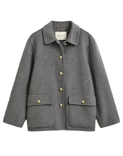 Gant - Handstitched Quilt Jakke - Charcoal Melange